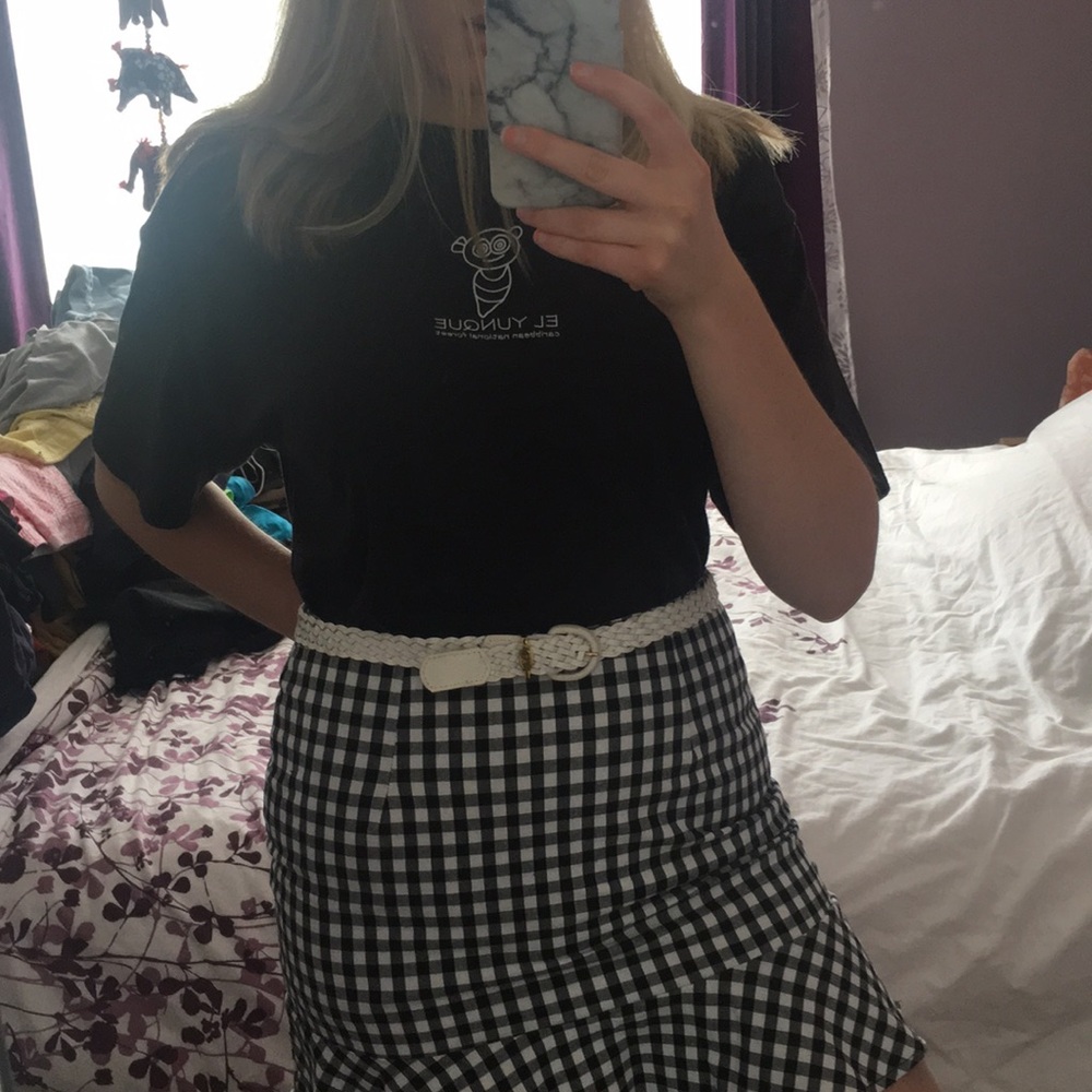 Christian Dior White braided belt